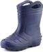Ladeheid LA-KL-051 Bottes de pluie enfant - Caoutchouc - avec chausson et poignées - Imperméable - EVA - Chausson lavable – Bleu foncé – 32