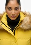 Superdry Everest Hooded Bomber Jas Dames Geel