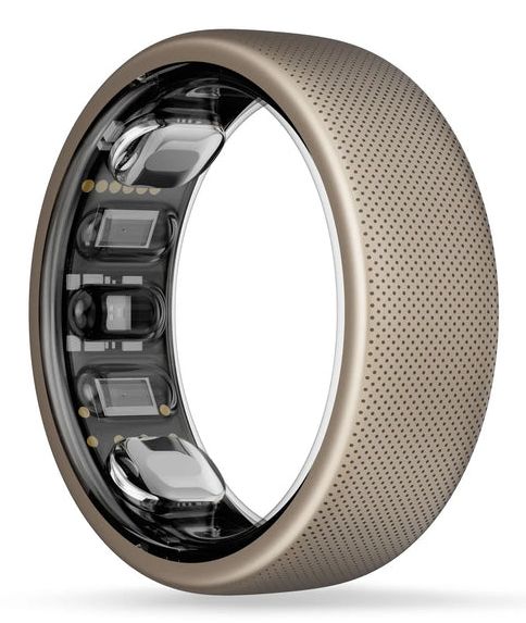 Amazfit Helio Ring Nee Slimme ring met activiteitentracker Titanium (Ringmaat 8)