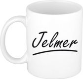 Bellatio Decorations Shoppartners Bv Jelmer Naam koffiemok - wit - 300 ml