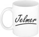 Bellatio Decorations Shoppartners Bv Jelmer Naam koffiemok - wit - 300 ml