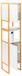 Armoire à deux portes, dimensions 33x33x170 cm, modulaire, de couleur blanche