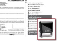 Trodat Printy 4912 Zwart Kantoorstempel 44x16mm