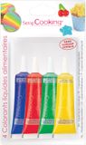 ScrapCooking Vloeibare Kleurstoffen set/4 - Geel/Rood/Groen/Blauw