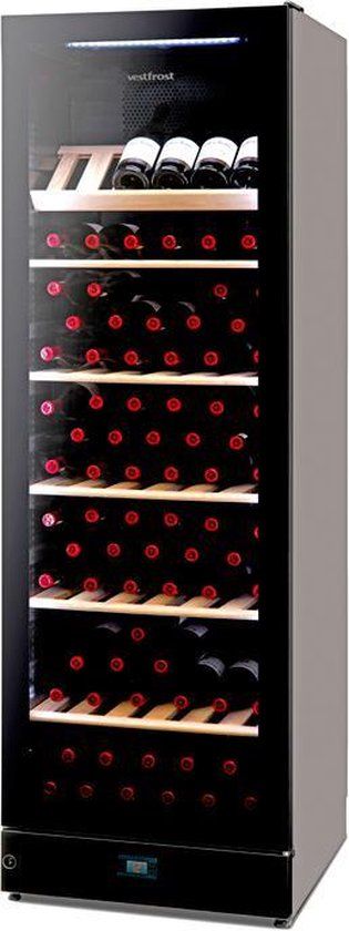 Vestfrost Solutions WFG185 - Wijnkoelkast - 147 flessen - Zwart Fullglass