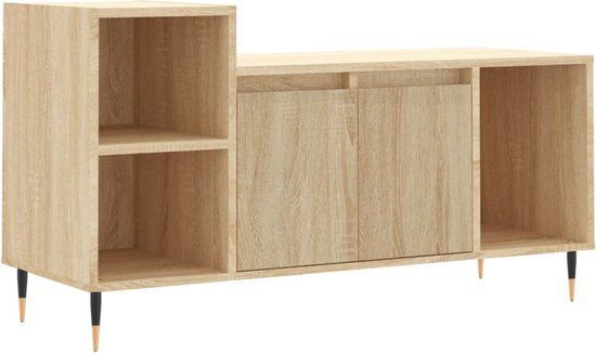 vidaXL Tv-meubel 100x35x55 cm bewerkt hout sonoma eikenkleurig