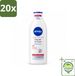 Nivea Repair & Care Lait pour le corps - 72 heures d'hydratation - Pour peau très sèche - 400 ml - Grand emballage - 20 pièces