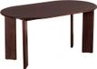 Lewis & Loft Eettafel Lila - Ovaal - 160 x 90 cm - FSC®-gecertificeerd mangohout - Walnoot bruin