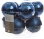 Decoris Kaemingk B.V. 10-delig glazen kerstballen set (blauw) 6cmø