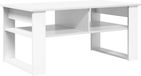 vidaXL Salontafel Wit 96 x 54 x 44 cm Bewerkt hout