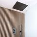 Hudson Reed Preto Douchekraan Thermostatisch 2-Weg met Omstel, 40cm Vierkante Inbouw Plafond Douchekop en Handdouche met Houder - Zwart