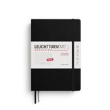 LEUCHTTURM1917 372780 Dagkalender Dotted Medium (A5) 2026, zwart, Engels