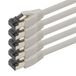 1aTTack.de 1m Cat 8 netwerkkabel CAT8 kabel grijs - 5 stuks Cat.8 LAN 2000 MHz 40 Gbit s 40GBase-T Poe+ patchkabel Ethernetkabel LSZH - 5 x 1 meter grijs