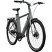 CRIVIT Vélo électrique Urban X.3 GATES Entraînement par courroie, 27,5 pouces (Gris cendré)