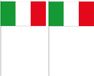Merkloos / Sans marque Suthor Papierverarbeitung Gmbh & Co Kg Zwaaivlaggetjes Italië Vlag - 50 Stuks - 12 x 24 cm - Papier