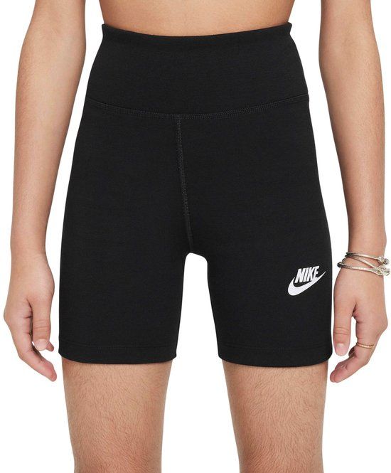 Nike Sportswear Classic Biker Short Meisjes - Zwart - Maat 158