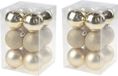 Cosy & Trendy Boules de Noël - 24x - 6 cm - Doré - Plastique - Mat/Brillant