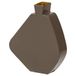 WOOOD houten vaas 30x26x7 cm - mokkabruin