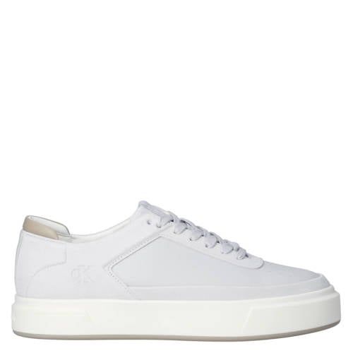 Calvin Klein Leren Sneakers Lichtgrijs