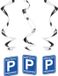 Folat Party Products Folat Hangdecoratie Pensioen 'Grattis Till Pensionen' - Blauw, Papier, 3 stuks