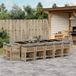 Prolenta Maison Exclusive Tuinset voor buiten, 15-delig, met kussens, mix van beige kleur, gemaakt van polyrotan