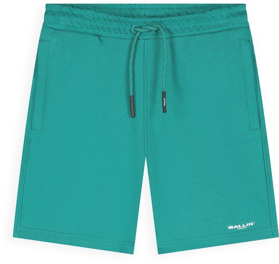 Ballin Amsterdam - Jongens Regular fit Shorts Sweat - Green - Maat 164
