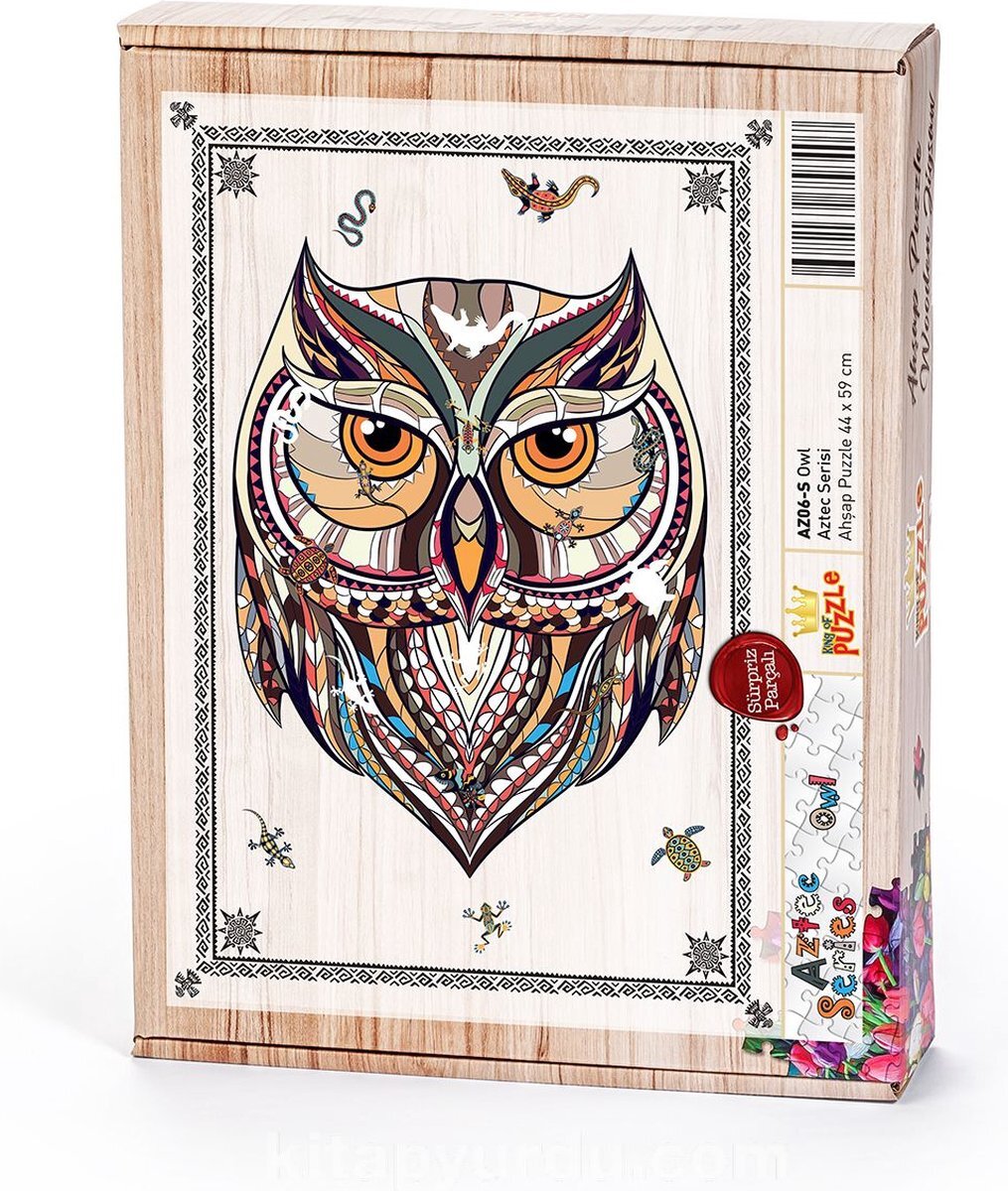 KING of PUZZLE Owl | Surprise Piece | houten puzzel | Legpuzzel | 628 stukjes