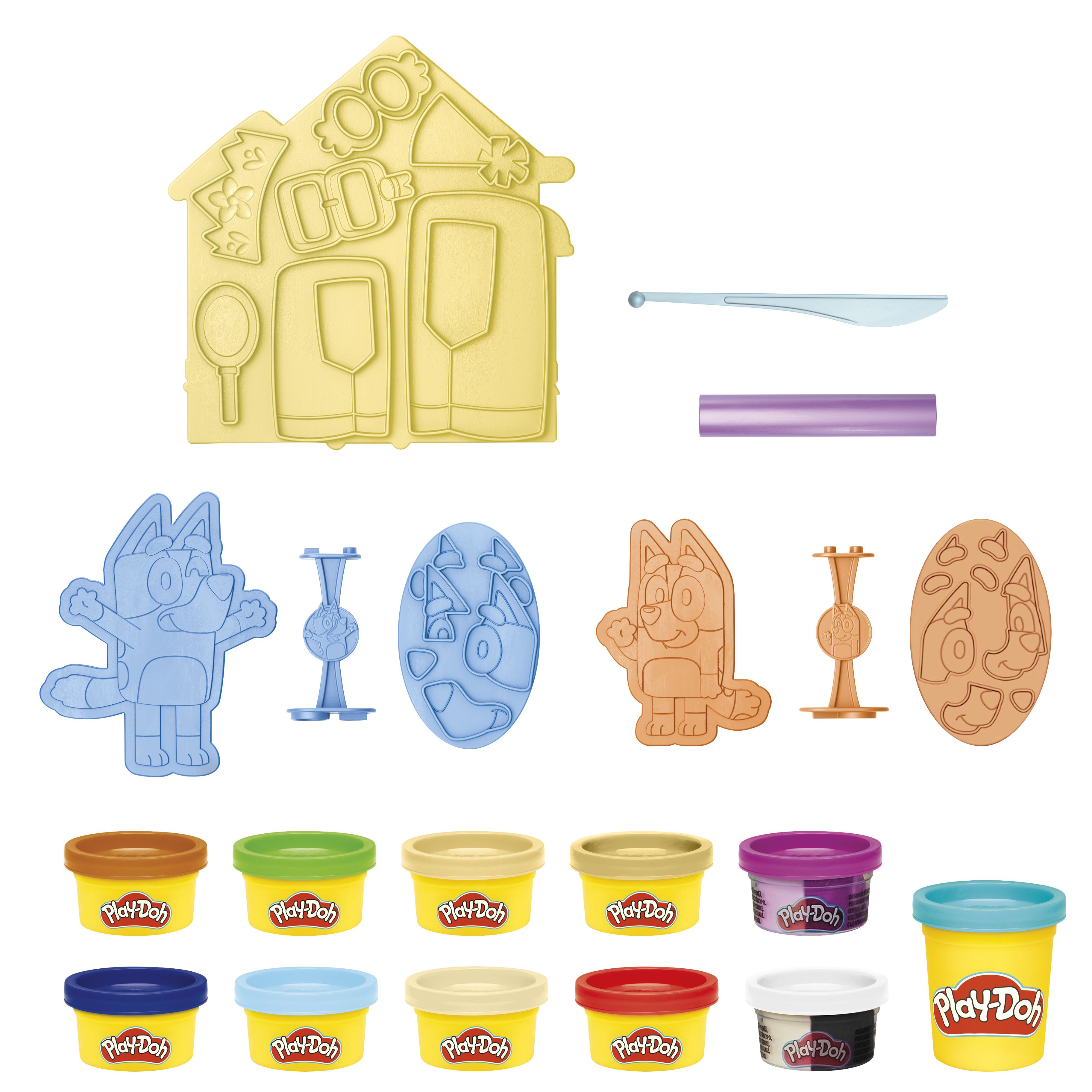 Play-Doh Kitchen Creations Bluey Make 'n Mash Costumes - Children's Craft Kit