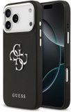 Guess hoesje voor iPhone 17 Pro Max - gegranuleerd - Zwart