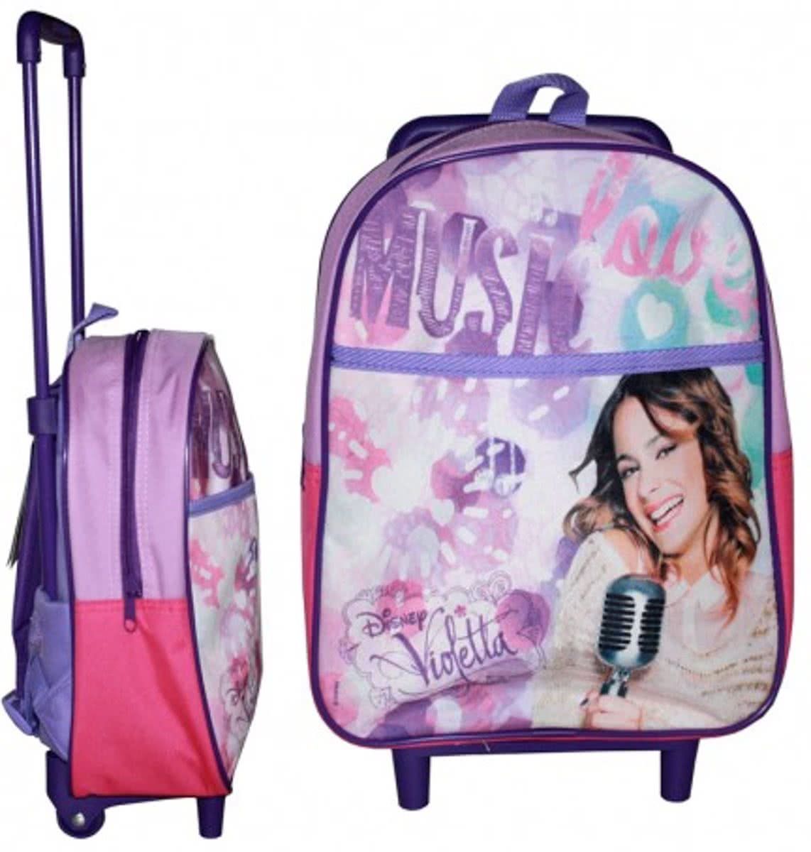 Violetta Trolley - Polyester - Wit/Blauw/Roze/Paars - 2018