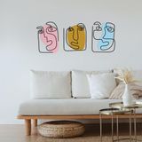 Stijlvol decoratief metalen wandaccessoire, 121 x 48 cm, duurzaam 1,20 mm metaal en 3 mm hout, perfect voor moderne woondecoratie en unieke muurkunst