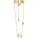 24 Couleurs Collier pendentif anneaux femme