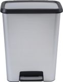 Shenzhen Haorui Industrial Technology Co., Ltd. Poubelle à pédale avec couvercle et pédale - Poubelle en plastique de 50 litres pour intérieur moderne