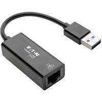 Tripp Lite Eaton Tripp Lite Series USB 3.0 SuperSpeed to Gigabit Ethernet Adapter RJ45 10/100/1000 Mbps - Netwerkadapter - USB 3.0 - Gigabit Ethernet - zwart
