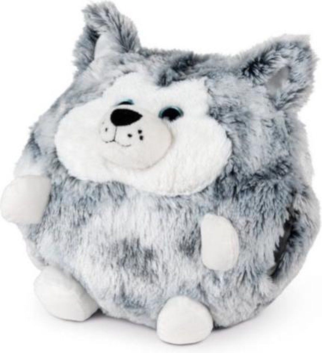 Cozy Noxxiez Noxxiez Cozy Noxxiez Handwarmer/knuffel Husky Junior 35 Cm Pluche Wit