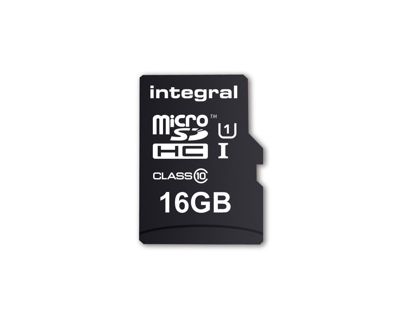 Integral 16GB MicroSDHC/XC Class 10 UHS-I U1 - Zwart