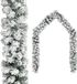 vidaXL Kerstslinger met sneeuw 20 m pvc groen