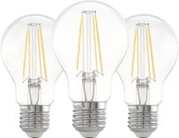EGLO Set van 3 E27 filament LED lampen