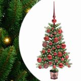 vidaXL Sapin de Noël avec 150 LED avec support Vert 65 cm PE