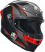 AGV Casque intégral K6 S Slashcut Noir / Gris / Rouge XS