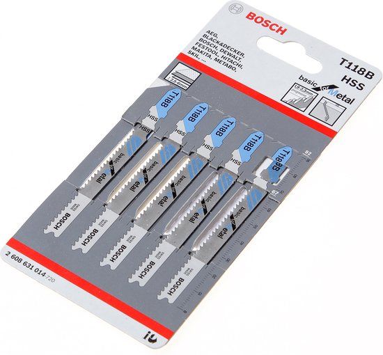 Bosch T118B 5 Decoupeerzaagblad voor Metaal