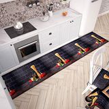PETTI Artigiani Italiani - Keukentapijt, loper voor de keuken, antislip en wasbaar, 52 x 340 cm, pasta-1-design, 100% Made in Italy