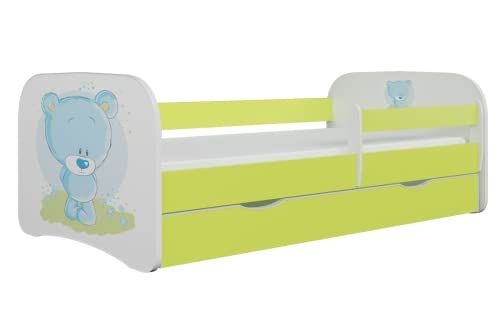 KOCOT KIDS Babyydreams 2 dagen, ingenieurshout, groen - Kinderbed