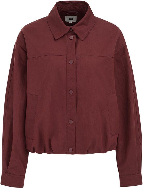 WE Fashion Dames Bomberjack Bordeauxrood XXL