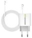 Mayaxess, adaptateur secteur 20W pour Galaxy S22 Ultra + câble USB-C 1 mètre, blanc