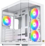 XIGMATEK boîtier PC CUBI II Arctic, E-ATX, 7x 120mm A-RGB ventilateurs, verre trempé, blanc