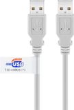 Goobay USB 2.0 Cable - 2m - USB A - Grey