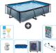 EXIT Toys EXIT Rechthoekig Stone Frame Zwembad - 300 x 200 x 65 cm
