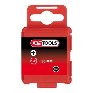 KS Tools 1/4" CLASSIC bit PH - PH0 - 50mm - Set van 5