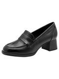 Tamaris WIDE FIT Dames Trotteur 8-84301-47 Zwart Leer 37 EU